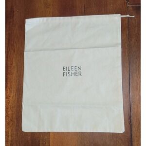 Eileen Fisher Drawstring Bag Women's Beige Cotton Solid Duster‎